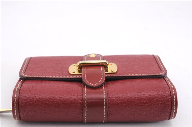 Authentic Louis Vuitton Suhali Portofeuil Le Somptueux Wallet M95855 Red 8580E