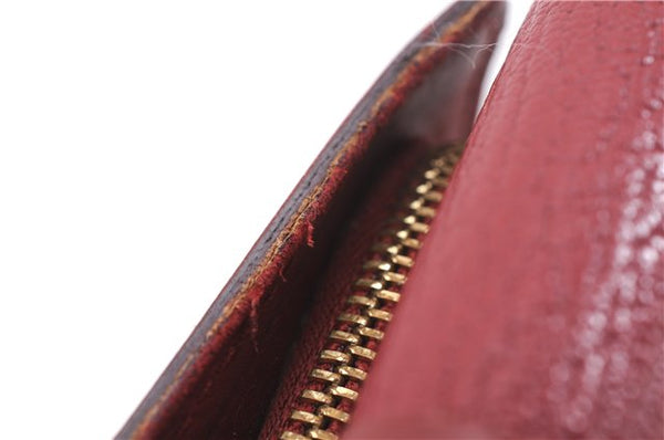 Authentic Louis Vuitton Suhali Portofeuil Le Somptueux Wallet M95855 Red 8580E