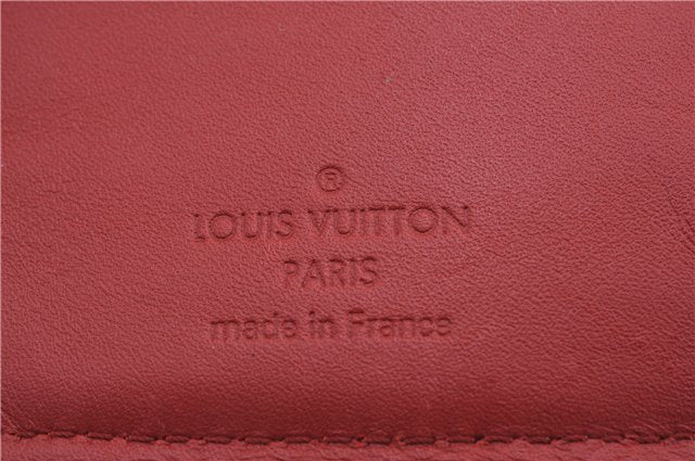 Authentic Louis Vuitton Suhali Portofeuil Le Somptueux Wallet M95855 Red 8580E