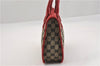 Authentic GUCCI Vintage Shoulder Hand Bag GG Canvas Leather 0000856 Black 8581F