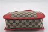 Authentic GUCCI Vintage Shoulder Hand Bag GG Canvas Leather 0000856 Black 8581F