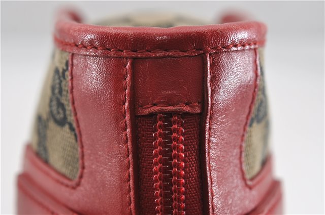 Authentic GUCCI Vintage Shoulder Hand Bag GG Canvas Leather 0000856 Black 8581F