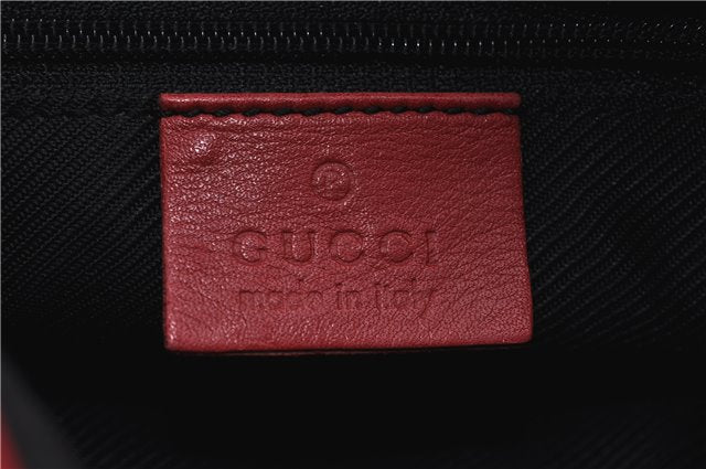 Authentic GUCCI Vintage Shoulder Hand Bag GG Canvas Leather 0000856 Black 8581F