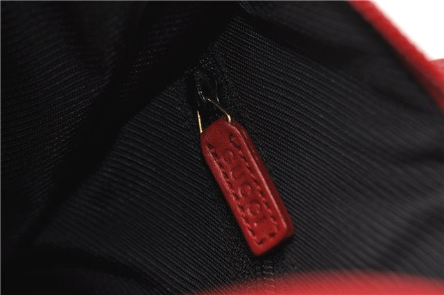 Authentic GUCCI Vintage Shoulder Hand Bag GG Canvas Leather 0000856 Black 8581F