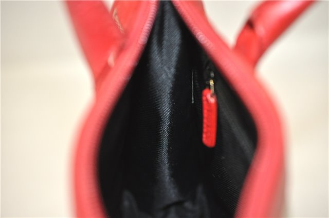 Authentic GUCCI Vintage Shoulder Hand Bag GG Canvas Leather 0000856 Black 8581F