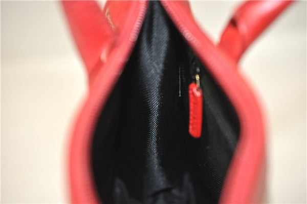 Authentic GUCCI Vintage Shoulder Hand Bag GG Canvas Leather 0000856 Black 8581F