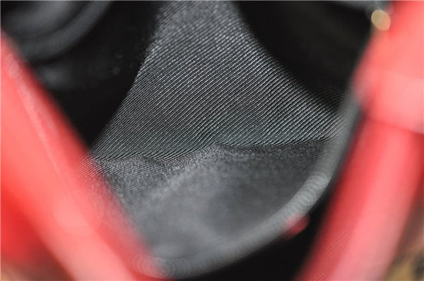 Authentic GUCCI Vintage Shoulder Hand Bag GG Canvas Leather 0000856 Black 8581F