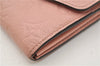 Authentic Louis Vuitton Monogram Empreinte Portefeuille Sarah Wallet Pink 8585E