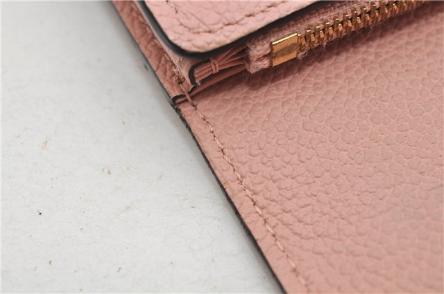 Authentic Louis Vuitton Monogram Empreinte Portefeuille Sarah Wallet Pink 8585E