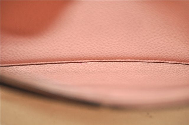 Authentic Louis Vuitton Monogram Empreinte Portefeuille Sarah Wallet Pink 8585E