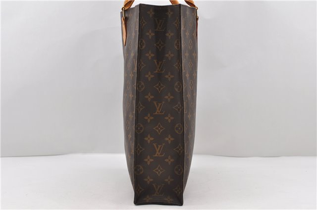 Authentic LOUIS VUITTON Monogram Sac Plat Hand Bag M51140 LV Junk 8586C