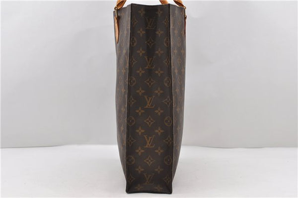 Authentic LOUIS VUITTON Monogram Sac Plat Hand Bag M51140 LV Junk 8586C