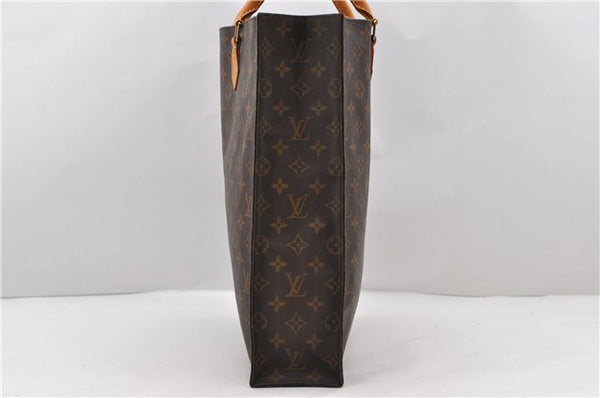 Authentic LOUIS VUITTON Monogram Sac Plat Hand Bag M51140 LV Junk 8586C