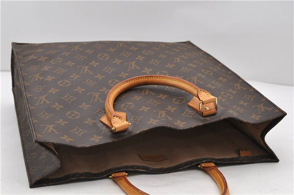 Authentic LOUIS VUITTON Monogram Sac Plat Hand Bag M51140 LV Junk 8586C