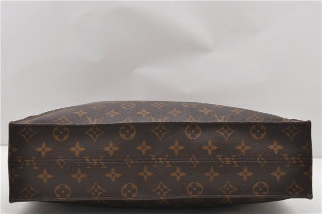 Authentic LOUIS VUITTON Monogram Sac Plat Hand Bag M51140 LV Junk 8586C