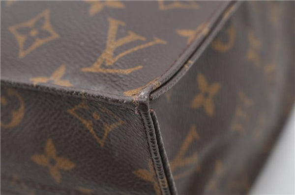 Authentic LOUIS VUITTON Monogram Sac Plat Hand Bag M51140 LV Junk 8586C