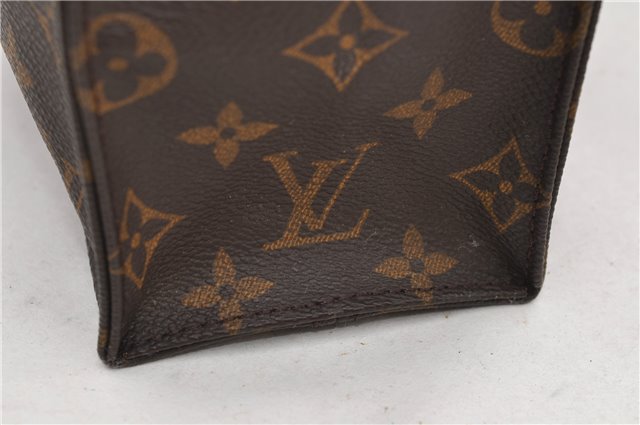 Authentic LOUIS VUITTON Monogram Sac Plat Hand Bag M51140 LV Junk 8586C