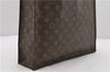 Authentic LOUIS VUITTON Monogram Sac Plat Hand Bag M51140 LV Junk 8586C