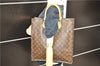 Authentic LOUIS VUITTON Monogram Sac Plat Hand Bag M51140 LV Junk 8586C