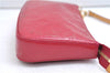 Authentic Louis Vuitton Vernis Pochette Accessoires Pouch Pink M91574 LV 8590E