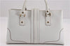 Authentic GUCCI Vintage Shoulder Hand Bag Purse Leather 131325 White 8591F