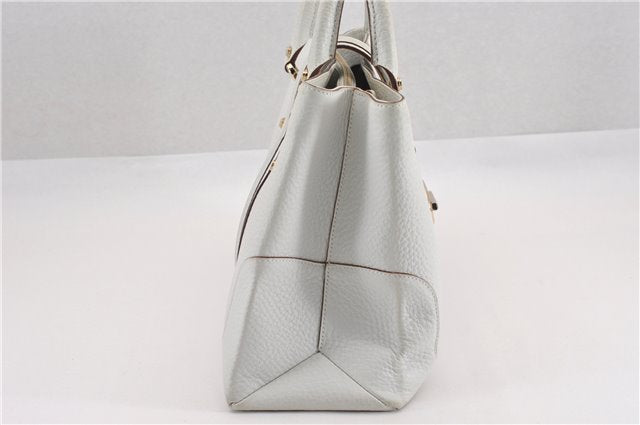 Authentic GUCCI Vintage Shoulder Hand Bag Purse Leather 131325 White 8591F