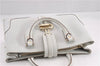 Authentic GUCCI Vintage Shoulder Hand Bag Purse Leather 131325 White 8591F