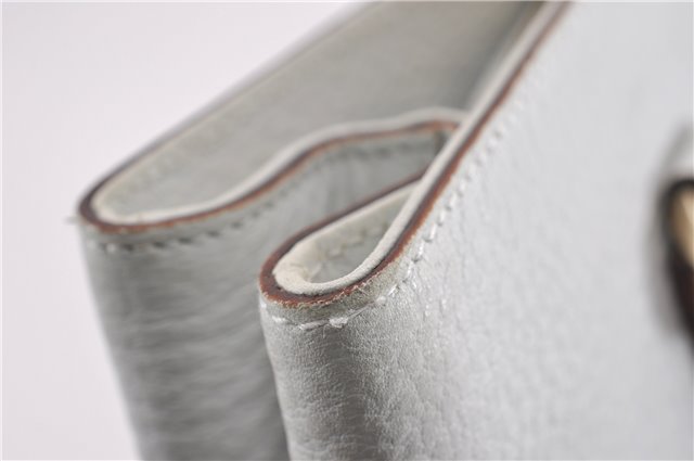 Authentic GUCCI Vintage Shoulder Hand Bag Purse Leather 131325 White 8591F