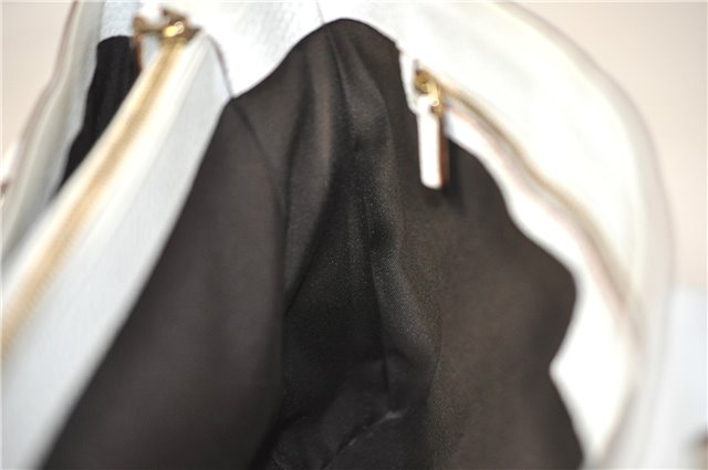 Authentic GUCCI Vintage Shoulder Hand Bag Purse Leather 131325 White 8591F