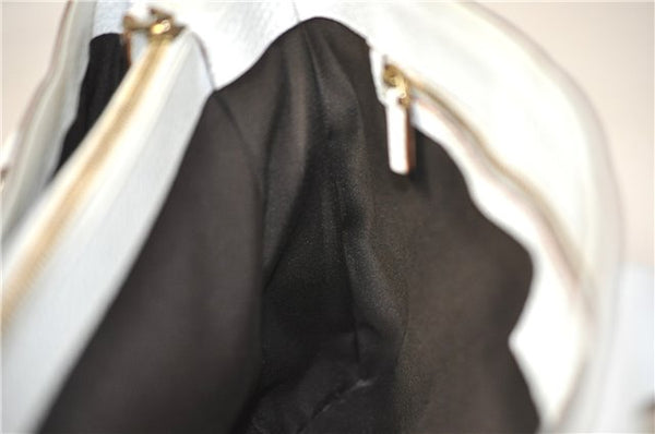 Authentic GUCCI Vintage Shoulder Hand Bag Purse Leather 131325 White 8591F