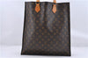 Authentic LOUIS VUITTON Monogram Sac Plat Hand Bag M51140 LV 8592C