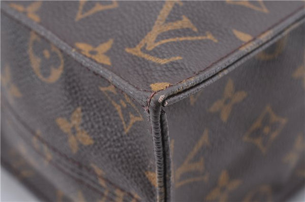Authentic LOUIS VUITTON Monogram Sac Plat Hand Bag M51140 LV 8592C