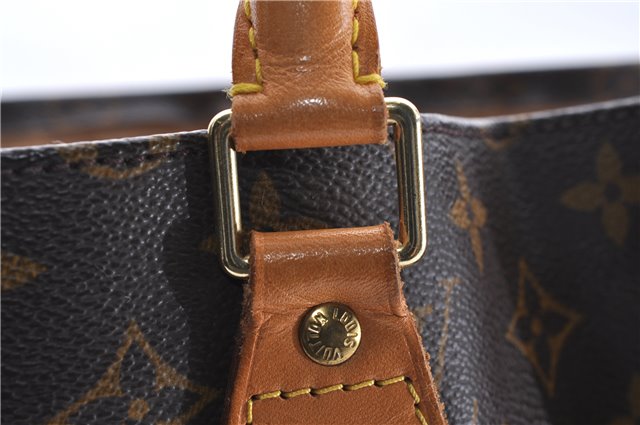 Authentic LOUIS VUITTON Monogram Sac Plat Hand Bag M51140 LV 8592C