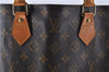 Authentic LOUIS VUITTON Monogram Sac Plat Hand Bag M51140 LV 8592C