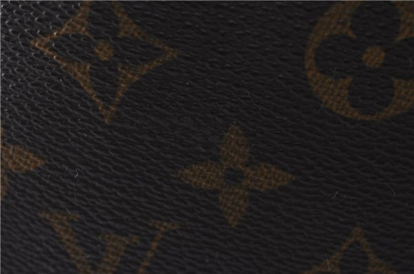 Authentic LOUIS VUITTON Monogram Sac Plat Hand Bag M51140 LV 8592C