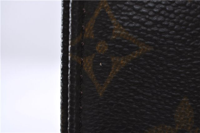 Authentic LOUIS VUITTON Monogram Sac Plat Hand Bag M51140 LV 8592C