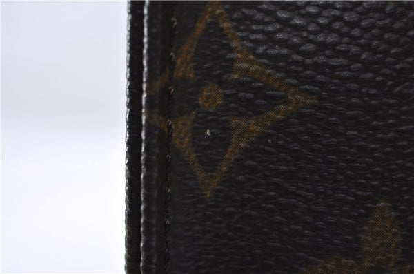 Authentic LOUIS VUITTON Monogram Sac Plat Hand Bag M51140 LV 8592C