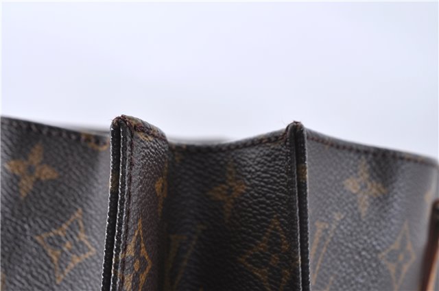 Authentic LOUIS VUITTON Monogram Sac Plat Hand Bag M51140 LV 8592C