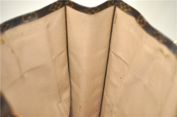 Authentic LOUIS VUITTON Monogram Sac Plat Hand Bag M51140 LV 8592C