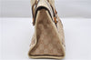 Authentic GUCCI Shoulder Hand Bag Purse GG Canvas Leather 124286 Beige 8592F