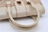 Authentic GUCCI Shoulder Hand Bag Purse GG Canvas Leather 124286 Beige 8592F