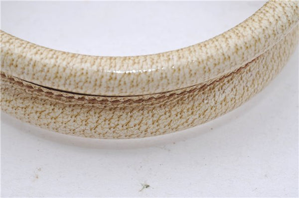 Authentic GUCCI Shoulder Hand Bag Purse GG Canvas Leather 124286 Beige 8592F