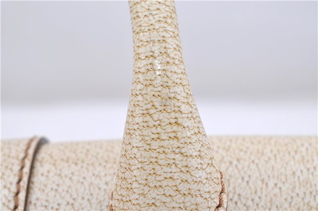 Authentic GUCCI Shoulder Hand Bag Purse GG Canvas Leather 124286 Beige 8592F