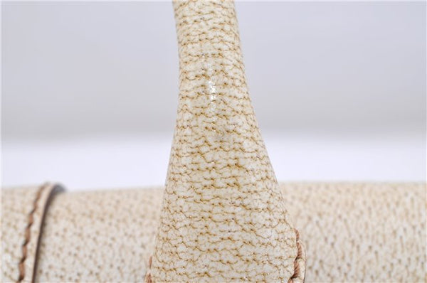 Authentic GUCCI Shoulder Hand Bag Purse GG Canvas Leather 124286 Beige 8592F