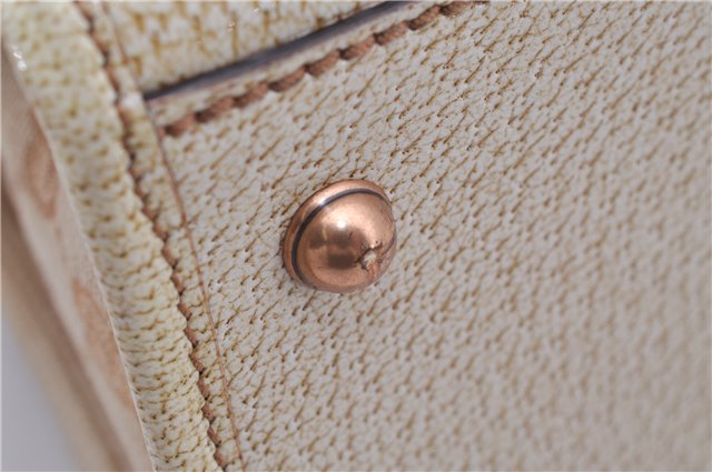 Authentic GUCCI Shoulder Hand Bag Purse GG Canvas Leather 124286 Beige 8592F