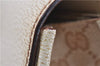 Authentic GUCCI Shoulder Hand Bag Purse GG Canvas Leather 124286 Beige 8592F