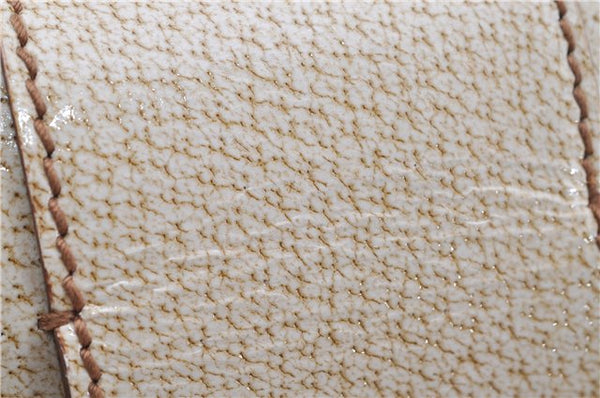 Authentic GUCCI Shoulder Hand Bag Purse GG Canvas Leather 124286 Beige 8592F