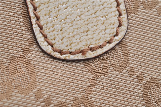 Authentic GUCCI Shoulder Hand Bag Purse GG Canvas Leather 124286 Beige 8592F