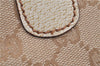 Authentic GUCCI Shoulder Hand Bag Purse GG Canvas Leather 124286 Beige 8592F