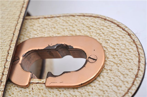 Authentic GUCCI Shoulder Hand Bag Purse GG Canvas Leather 124286 Beige 8592F